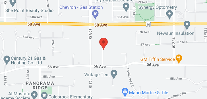 map of 5680 128A STREET